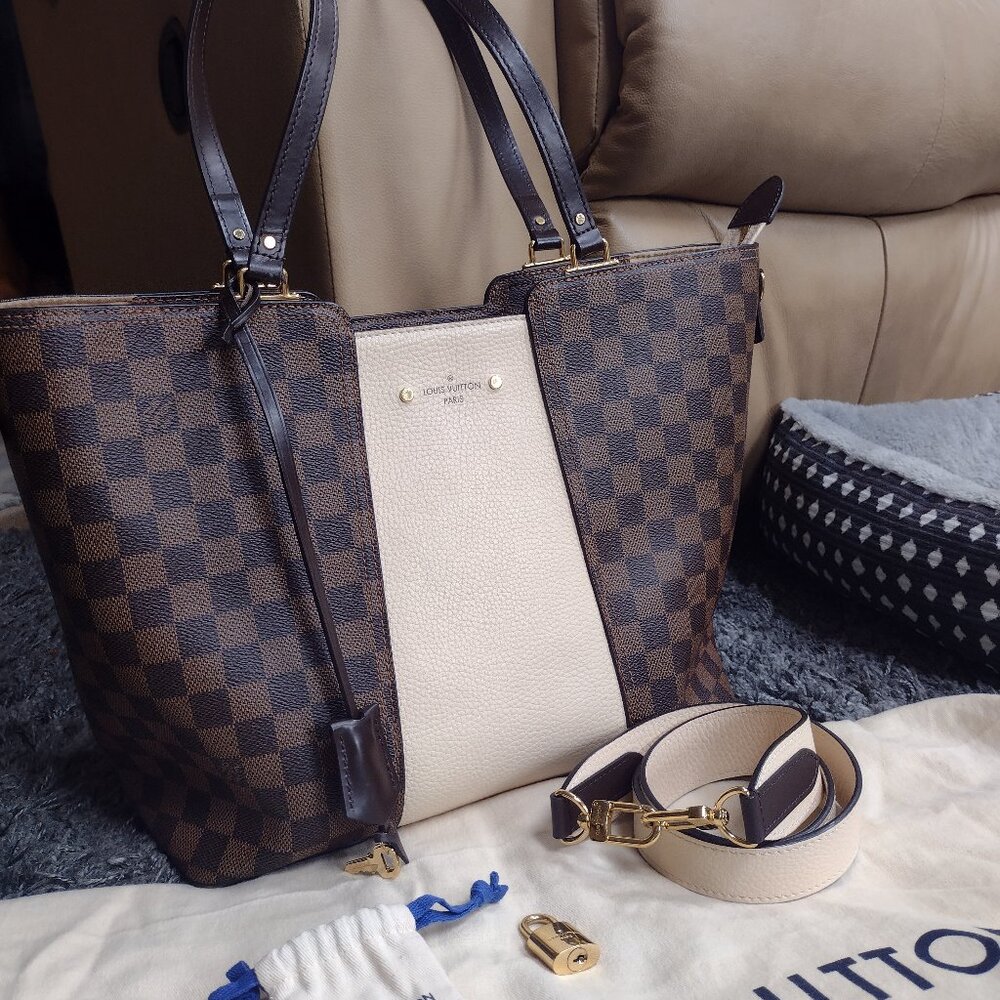 💯% STUNNING Authentic Louis Vuitton Jersey TaurillonDE/ Crême FULL inclusion - Picture 15 of 16